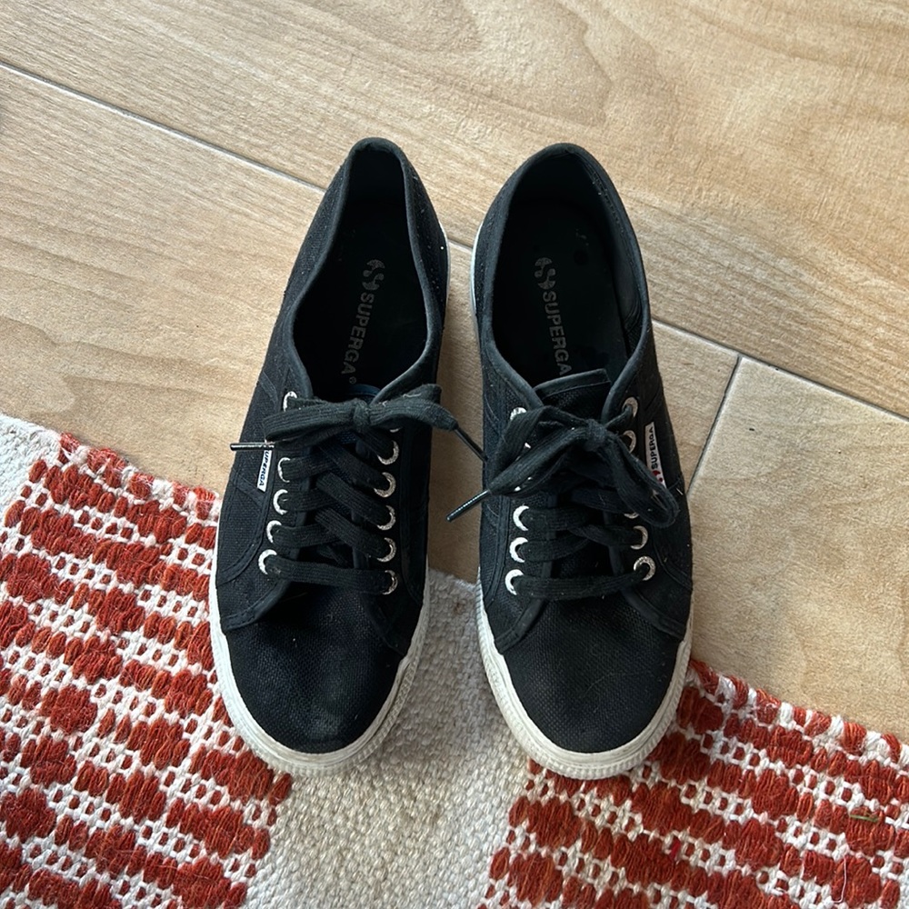 Superga Black Platforms - image 1